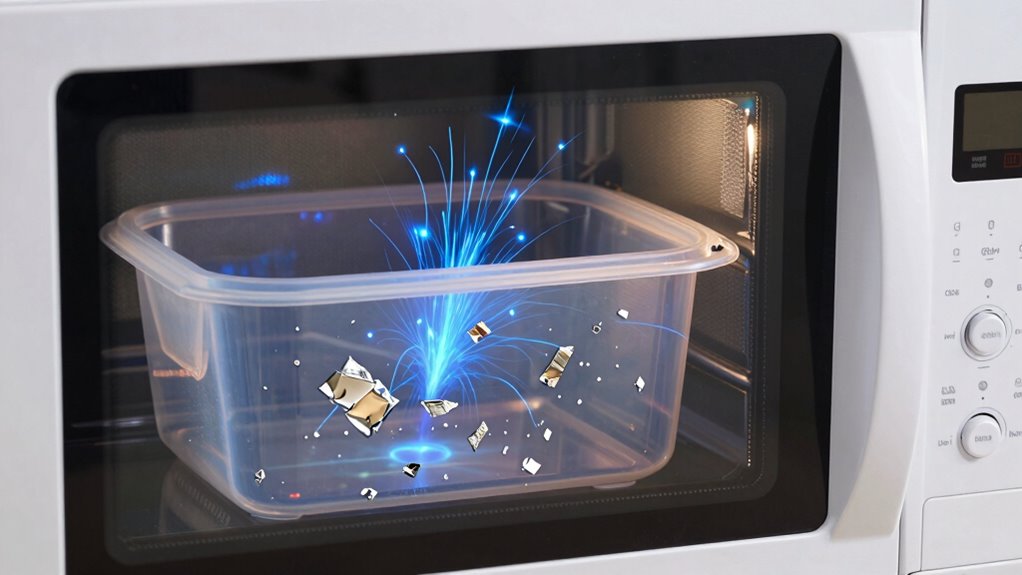microwave sparks from packaging