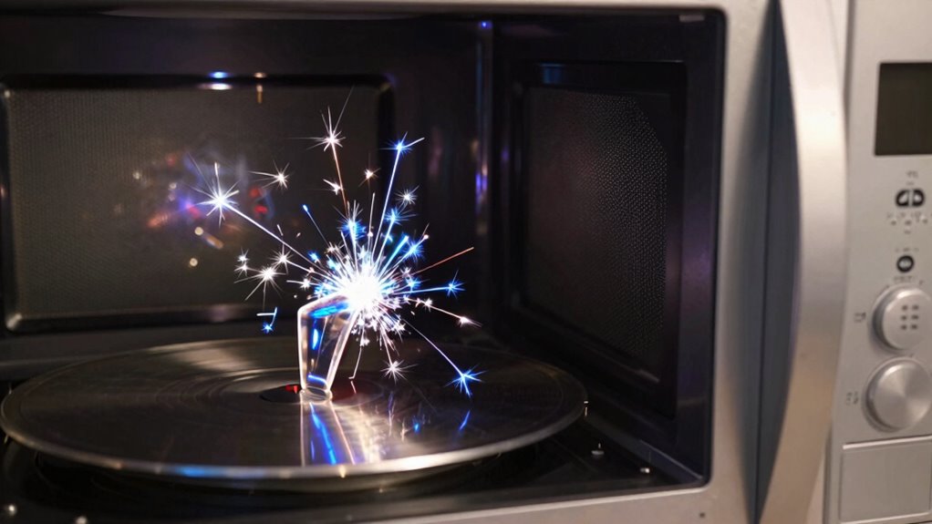 microwave sparks without metal