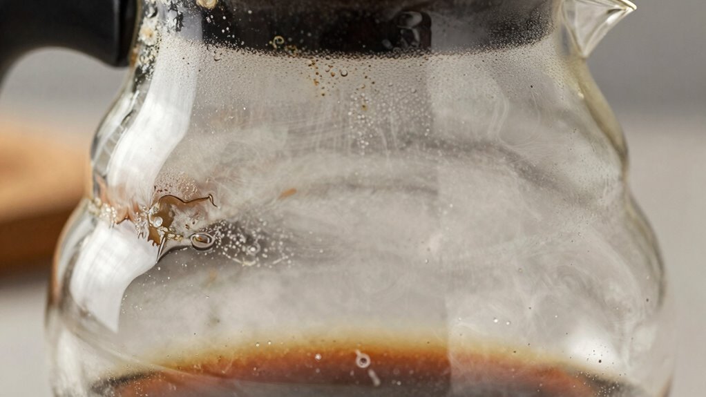 mineral oil residue buildup