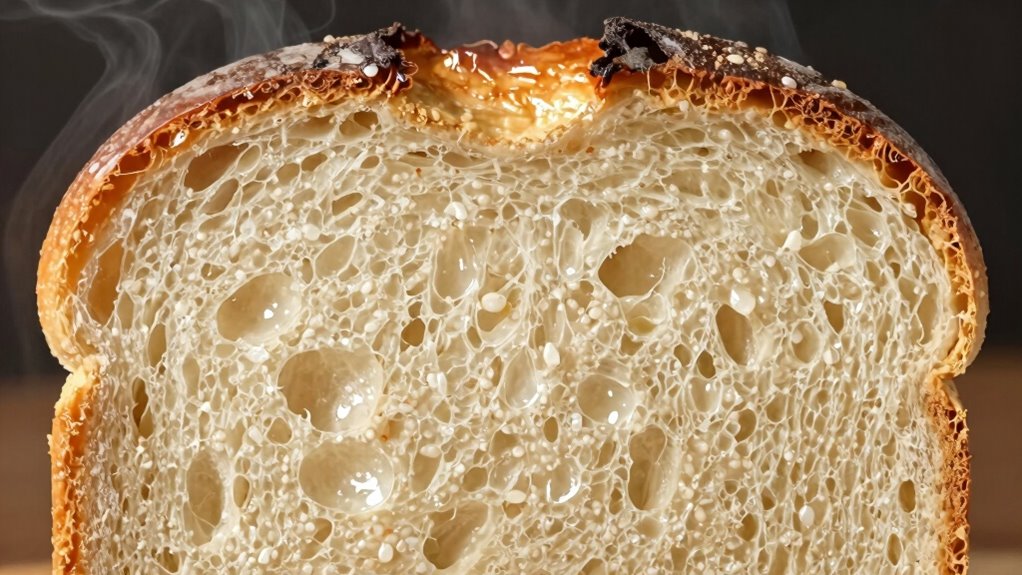 moisture loss and starch recrystallization