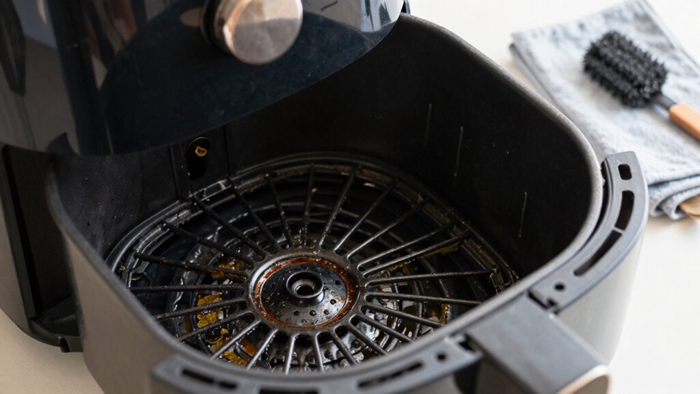 oil buildup causes odors