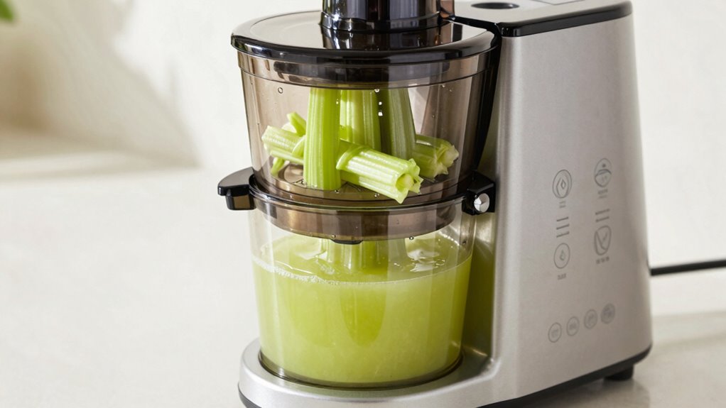 optimal celery juicing settings