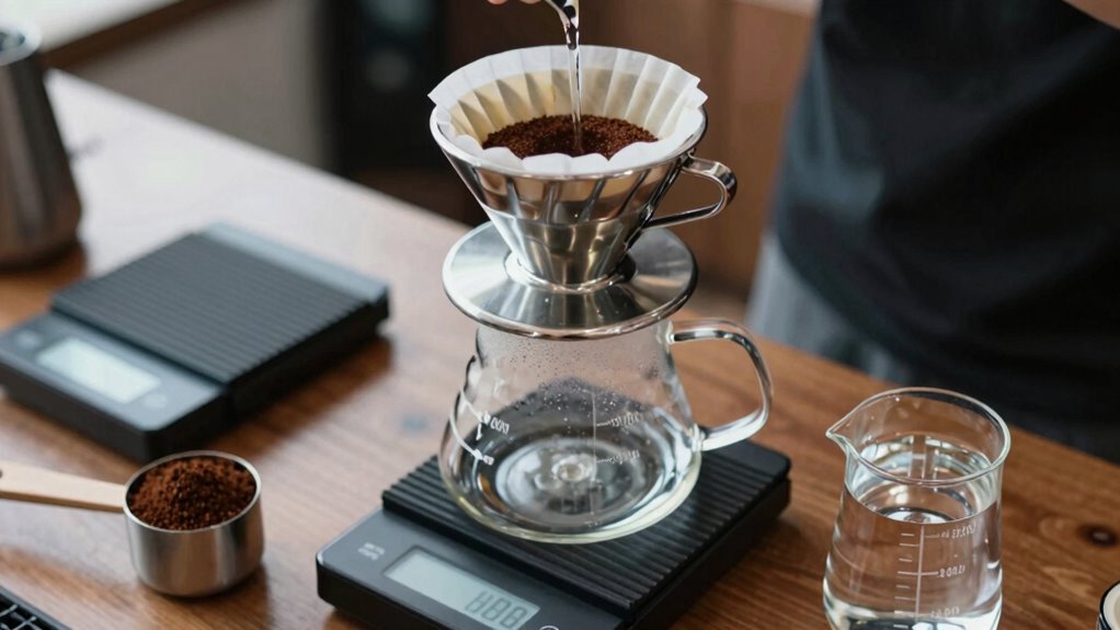 optimal large batch coffee ratios