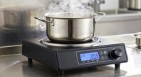optimal settings for large cookware