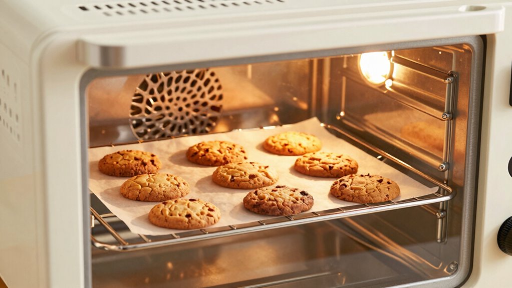 optimal toaster oven rack placement