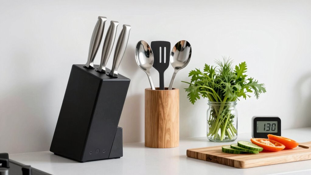organize essential kitchen tools