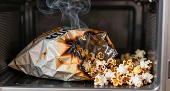 overcooking microwave popcorn
