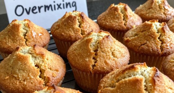 overmixed muffin tunnels warning