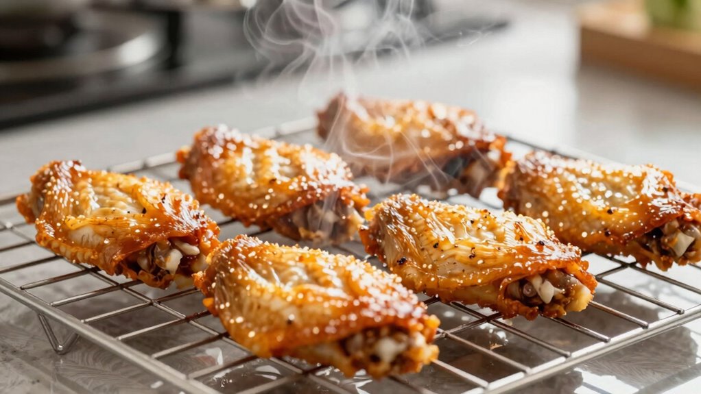 pat dry wings thoroughly