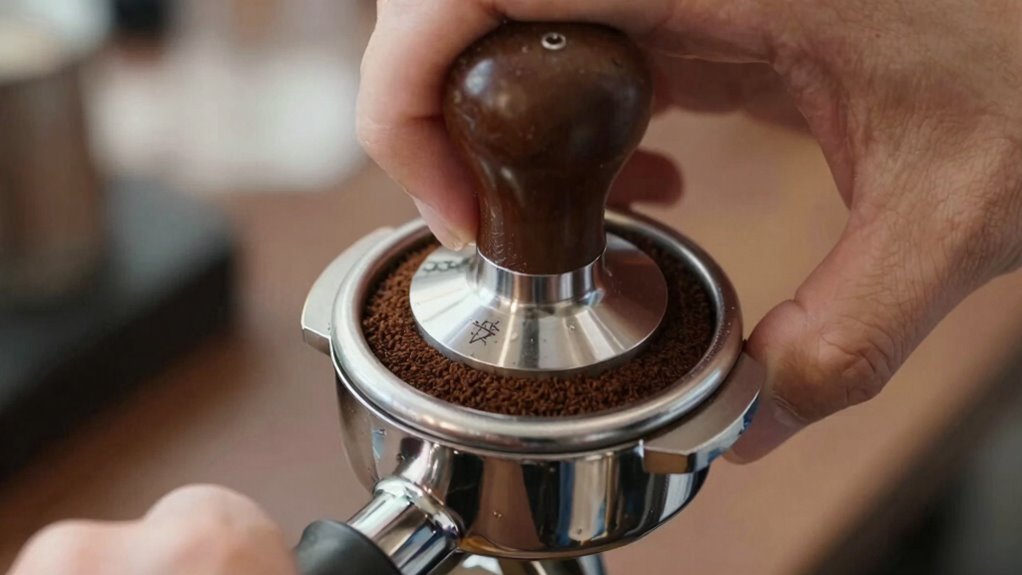 perfect tamping and grind