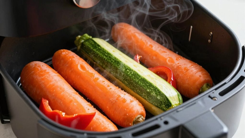 perfectly timed vegetable cooking