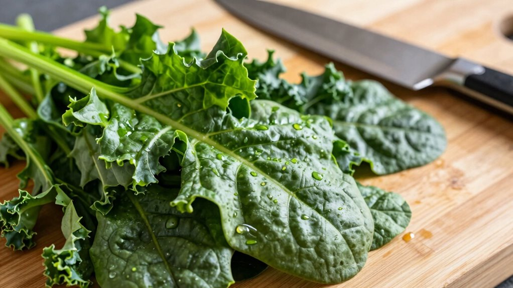 pre chopping greens improves blending