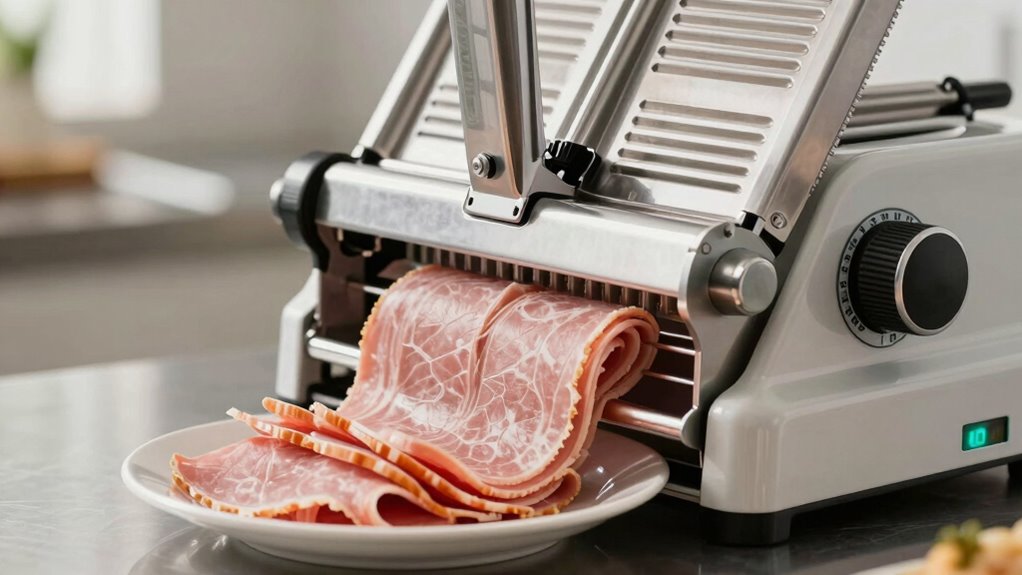 precise controlled meat slicing