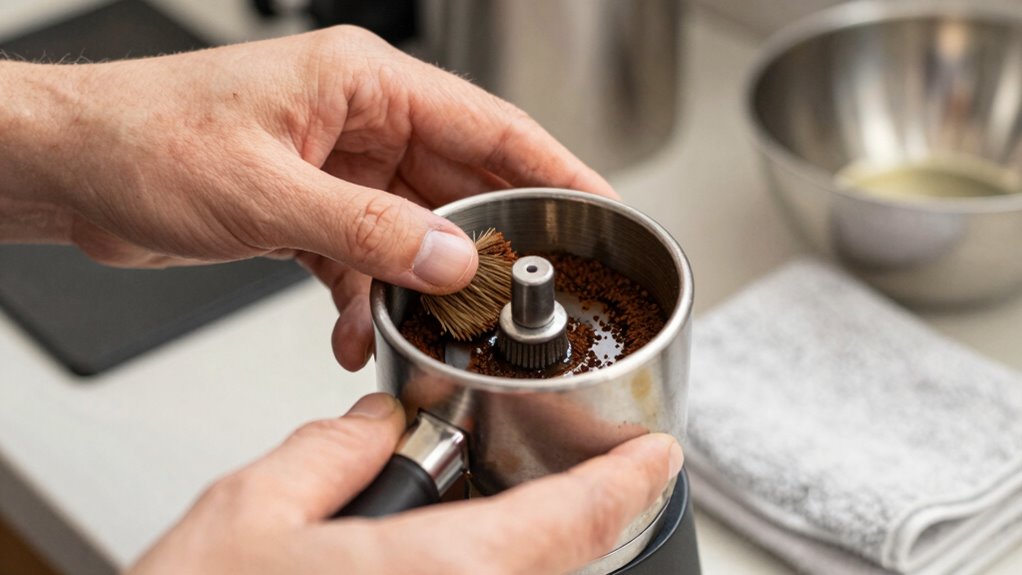 prepare grinder safely first