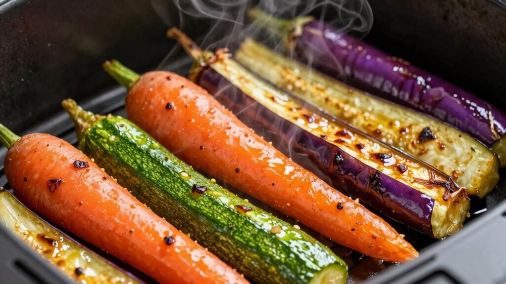 prepping seasoning air frying