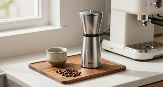 proper burr grinder placement