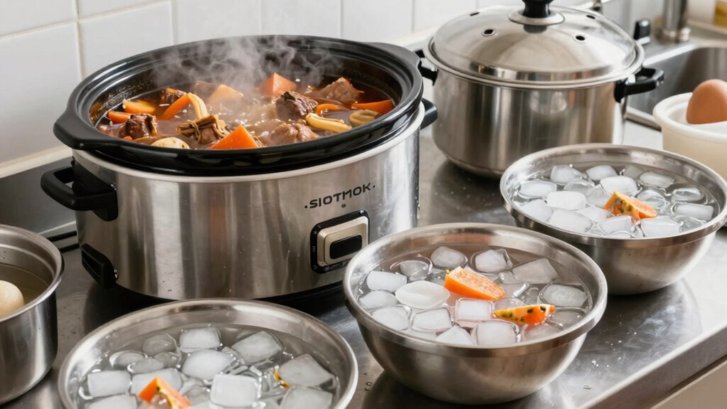 proper cooling prevents bacterial growth