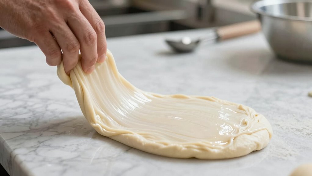 proper kneading and fermentation