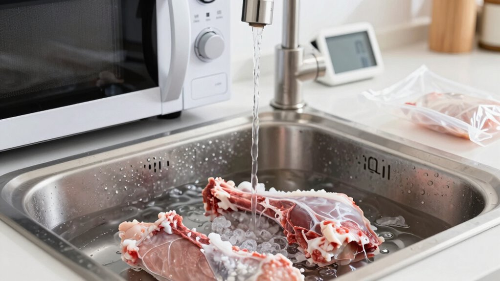 quick microwave thawing safety