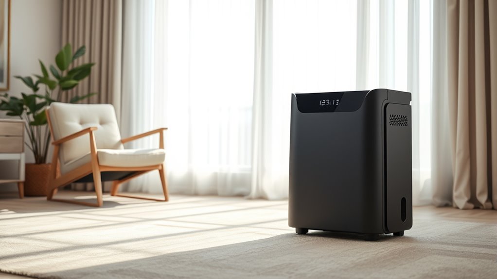 quiet portable dehumidifier features
