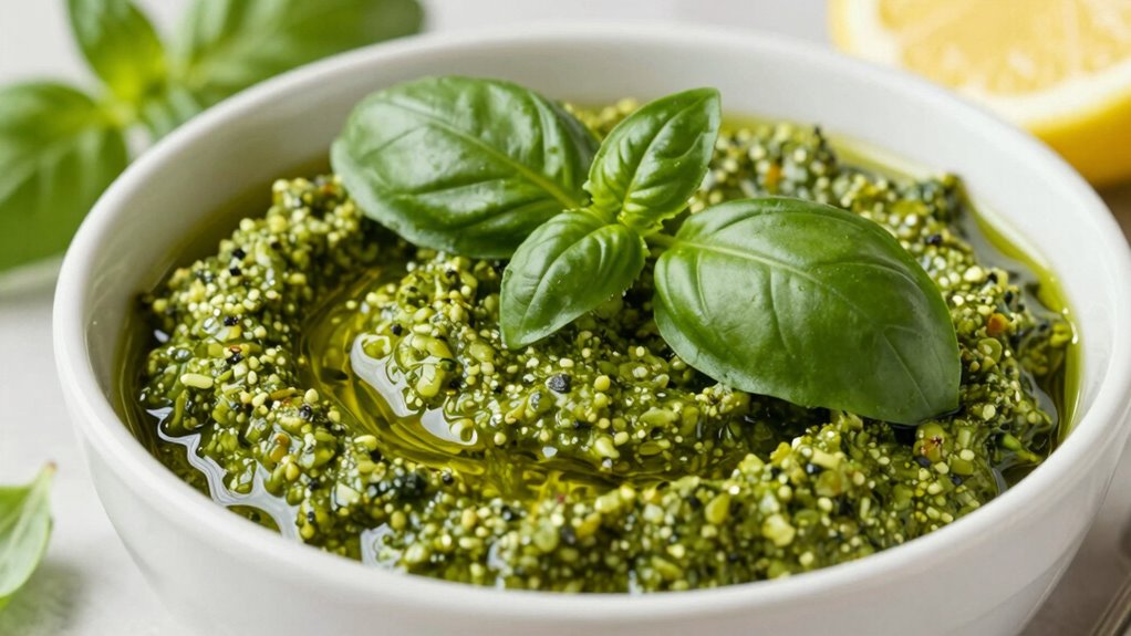 revive pesto naturally with lemon