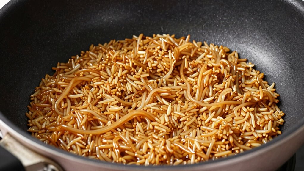 rice sticks to bottom