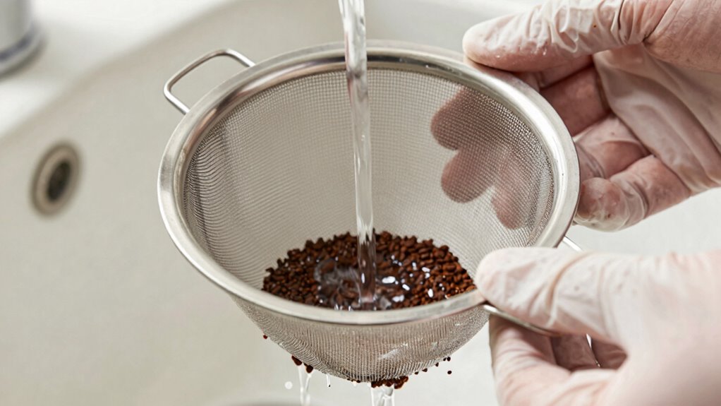 rinse shake maintain filter