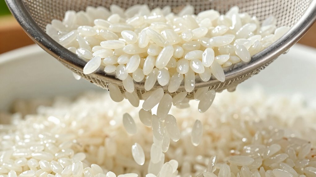 rinse to prevent stickiness