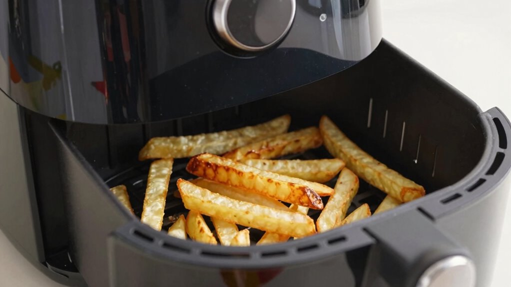 rotate basket for even cooking