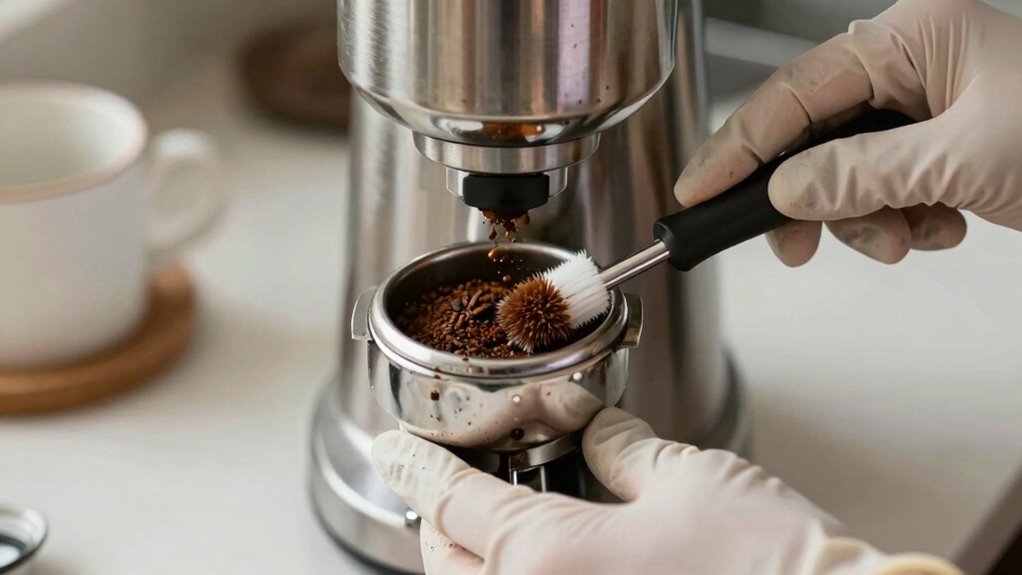 safe coffee grinder cleaning