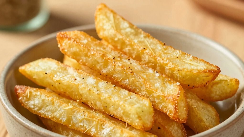 season fries evenly and thoughtfully