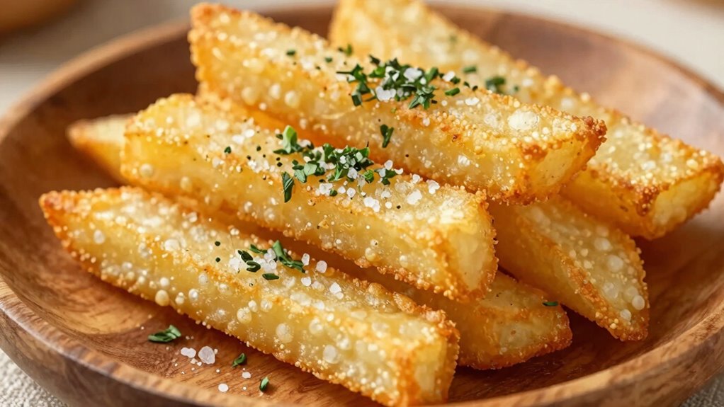 season fries immediately after cooking