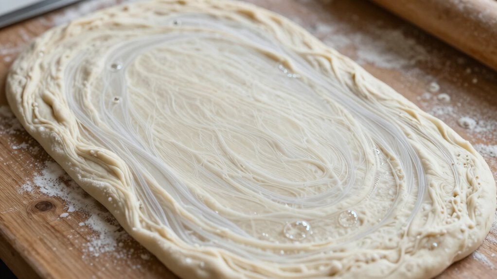 signs of proper gluten development