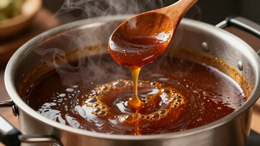 simmer reduce stir gently