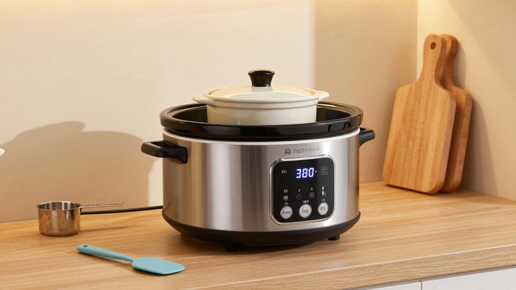 small kitchen programmable slow cooker