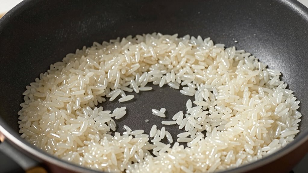 starchy rice increases sticking