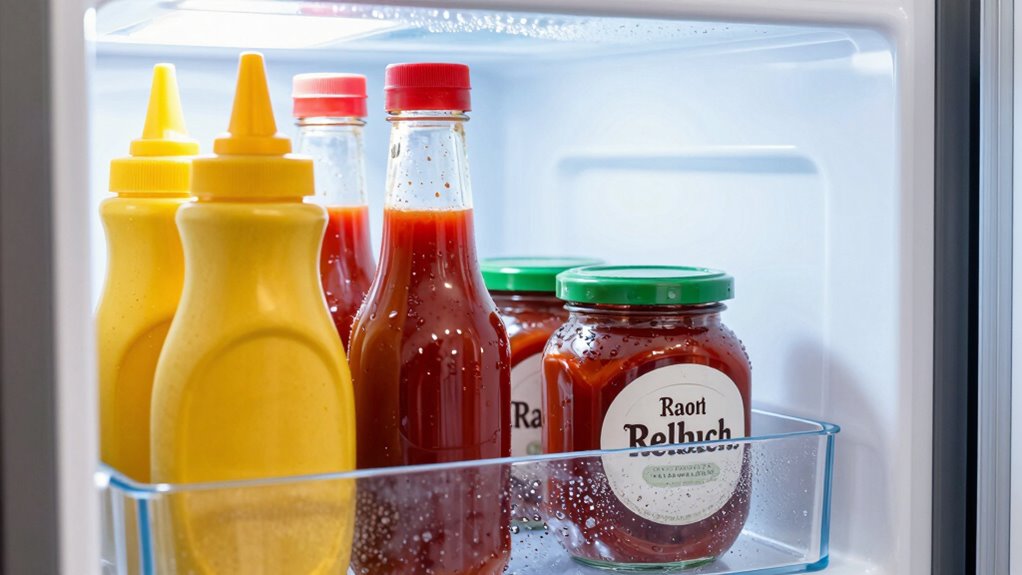 store condiments in cold spot