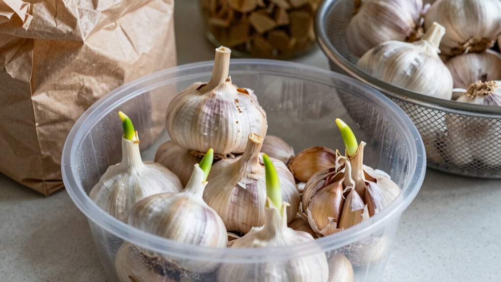 store garlic properly refrigerated