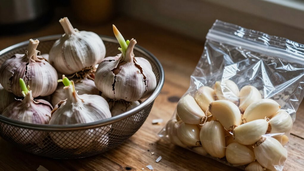 store garlic properly to prevent sprouting