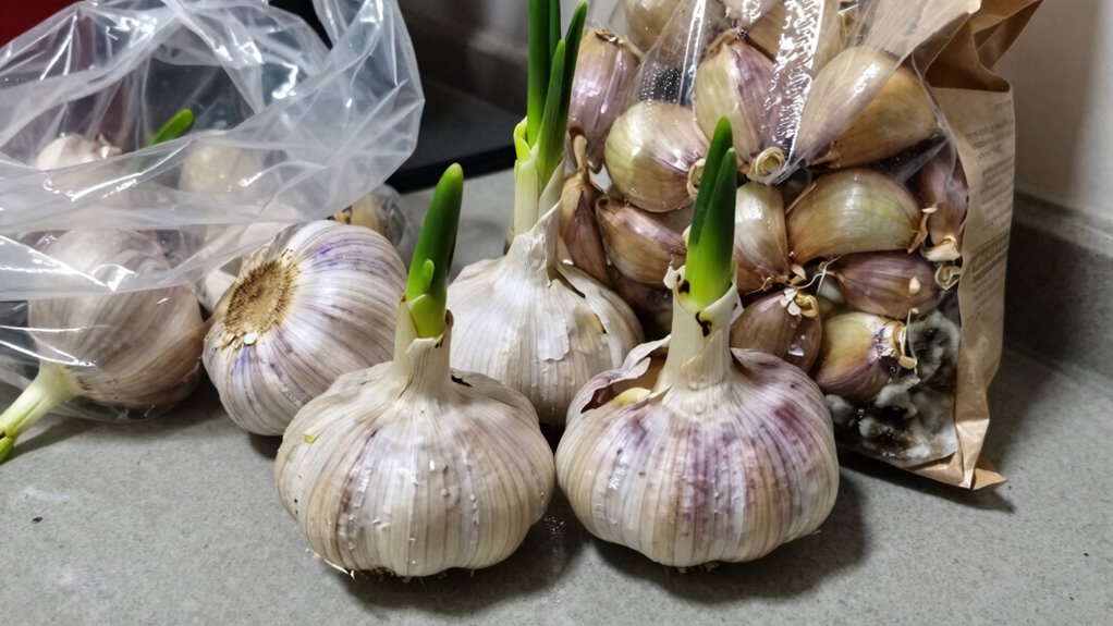 store garlic properly to prevent sprouting