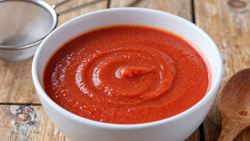 strain for smooth texture