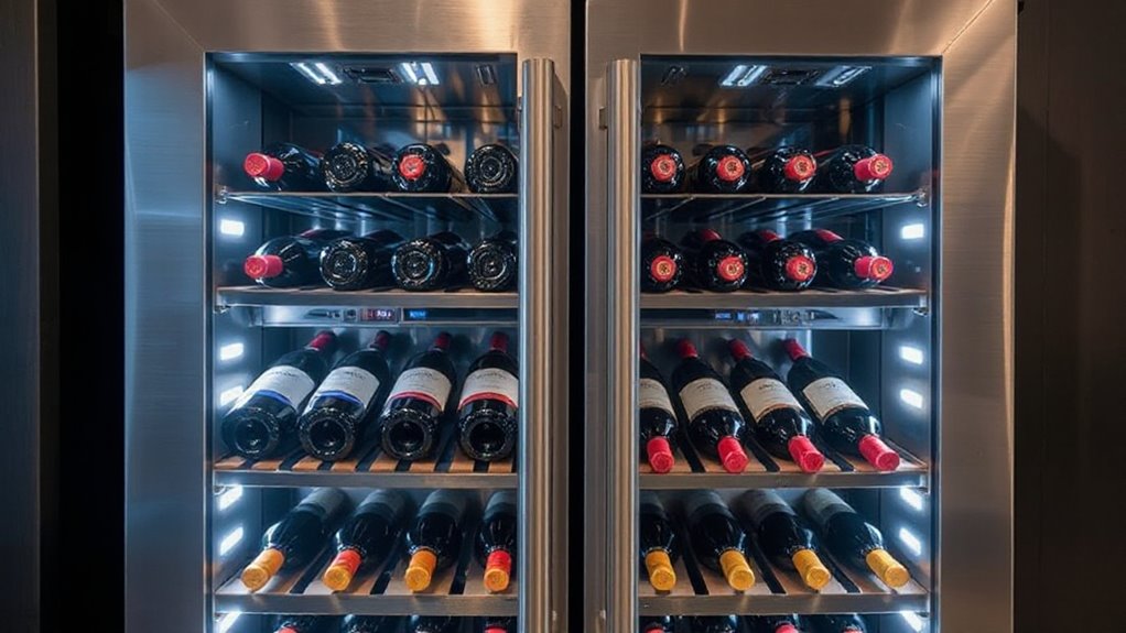 top dual zone wine coolers