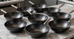 top flat bottom carbon woks