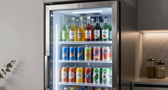 top glass door beverage coolers
