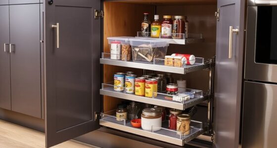 top pull out cabinet organizers