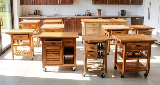 top rolling island carts