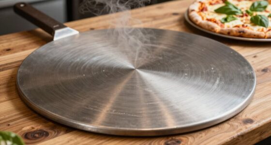 top thick steel pizza plates