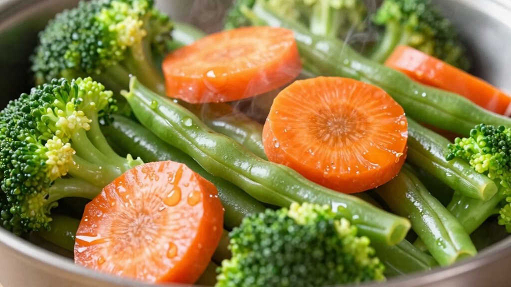 use acids to brighten vegetables