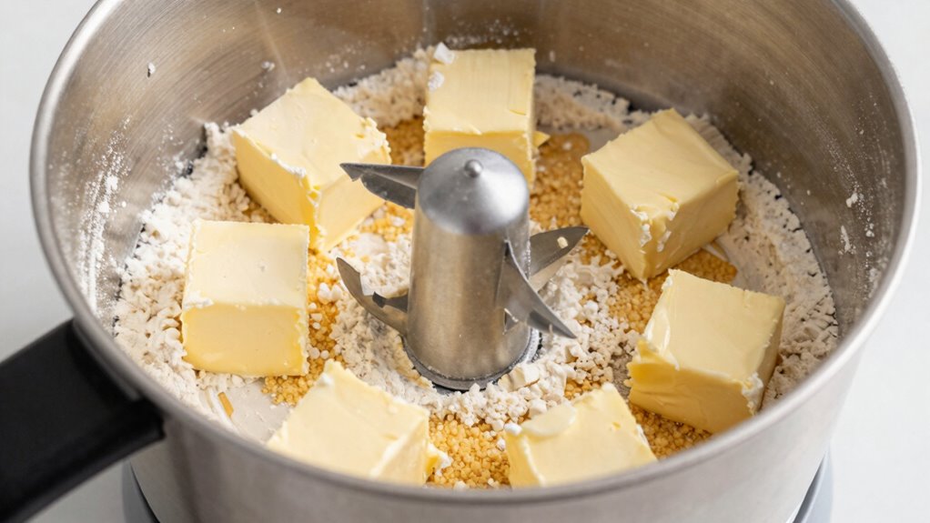 use cold pulsed butter