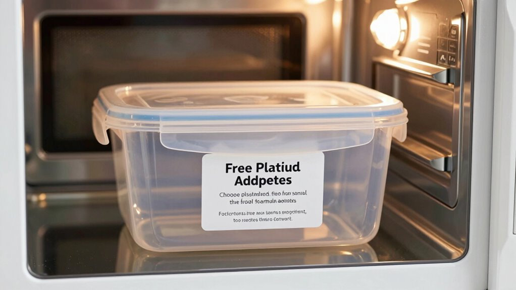 use microwave safe undamaged plastics